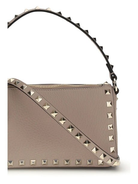 Valentino Garavani Small Rockstud Shoulder Bag - Poudre