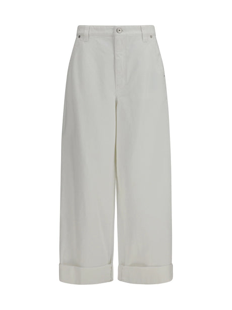 Brunello Cucinelli Cotton Pants - Natural