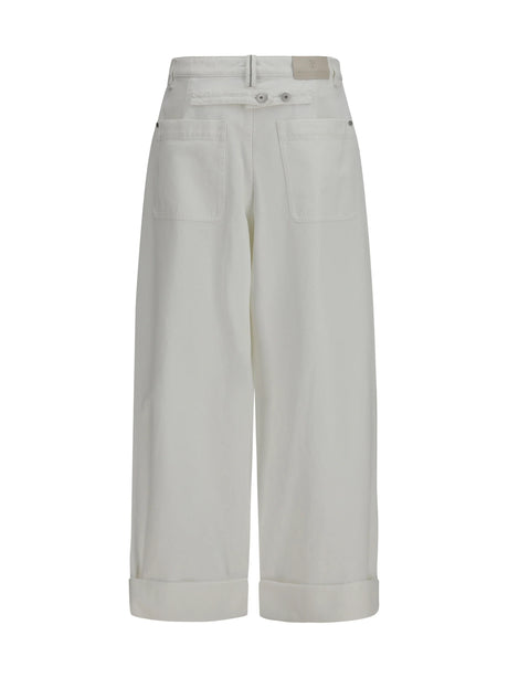 Brunello Cucinelli Cotton Pants - Natural