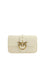 Pinko Love One Shoulder Bag - White Seta-Antique Gold