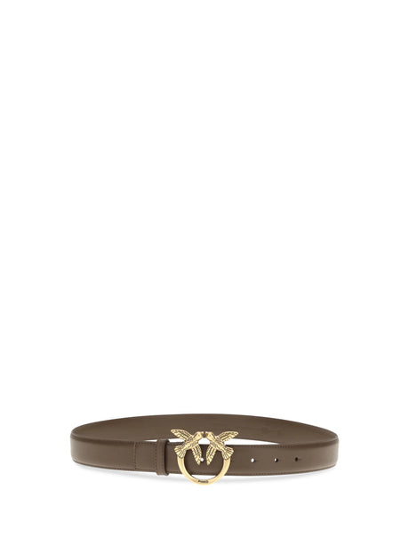 Pinko Love Berry Belt - Brown Castano-Antique Gold