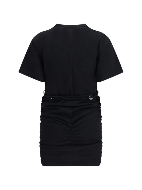 Pinko Short jersey Dress - Black Limousine
