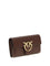 Pinko Love One Wallet - Burgundy Wine-Antique Gold