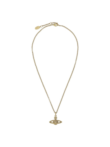 Vivienne Westwood Logo Necklace - Gold Light Colorado Topaz