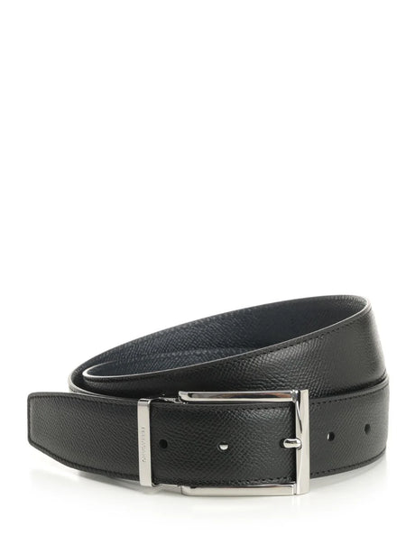 Ferragamo Reversible Leather Belt - Black