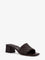 Bottega Veneta Leather heel sandals with Intrecciato motif - Fondant