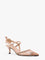 Fendi Colibrì leather and mesh slingback with FF motif - Re R Almond Carn