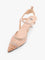 Fendi Colibrì leather and mesh slingback with FF motif - Re R Almond Carn