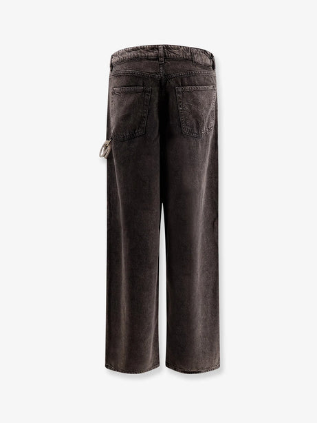 Pinko Lauryn bull denim jeans with removable jewel rope - Nero