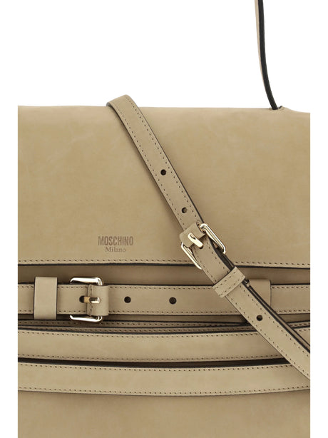 Moschino Tie Me Handbag - Ecru