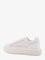 Pinko Yoko leather sneakers with mesh inserts - Bianco