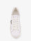 Pinko Yoko leather sneakers with mesh inserts - Bianco