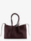 Bottega Veneta Pinacoteca leather handbag with Intrecciato motif - Dark Barolo/Pick-M B