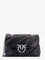 Pinko Matelassé leather shoulder bag - Nero