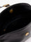 Pinko Leather shoulder bag with metal logo detail - Nero