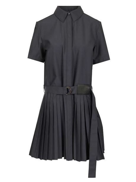 Loewe Pleated Dress - Blue