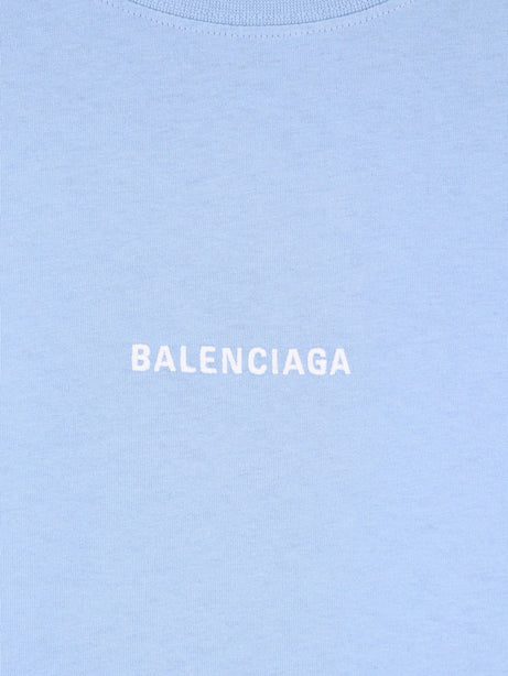 Balenciaga Cotton t-shirt - Light Blue/White