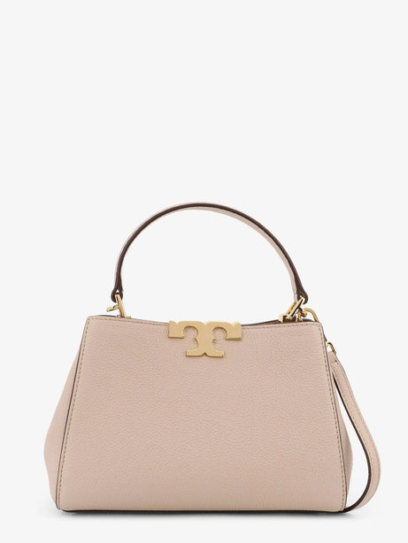 Tory Burch Eleanor Pebbled Mini Satchel crossbody bag - Light Stone