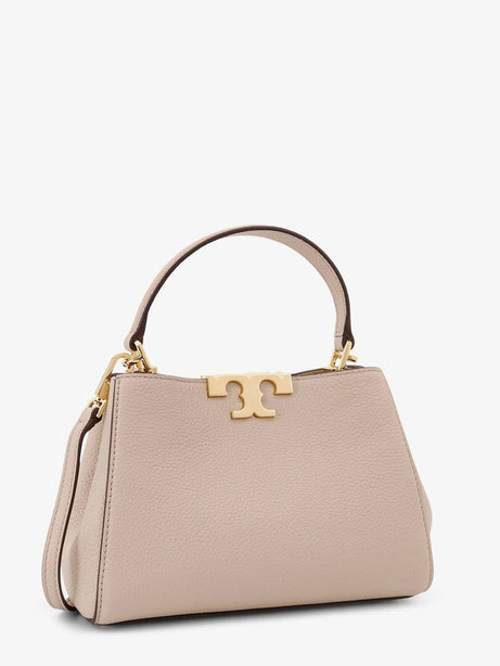 Tory Burch Eleanor Pebbled Mini Satchel crossbody bag - Light Stone