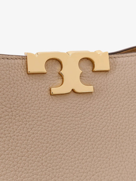 Tory Burch Eleanor Pebbled Mini Satchel crossbody bag - Light Stone
