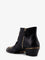 Chloe' Leather Susan boots with metal details - Black Gold.