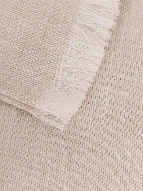 Brunello Cucinelli Sparkling linen scarf - Beige Panama