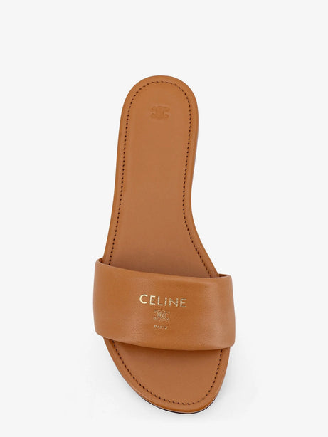 Celine Coast Mule leather sandals - Sahara
