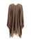 Brunello Cucinelli Open Poncho - Tabacco+Canna Di Fucile
