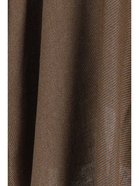 Brunello Cucinelli Open Poncho - Tabacco+Canna Di Fucile