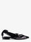 Pinko Gianira leather ballerinas with suede inserts - Nero