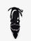Pinko Gianira leather ballerinas with suede inserts - Nero