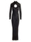 Self Portrait Residency Maxi Knit Dress - Black