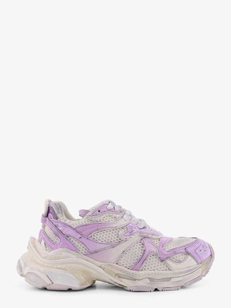Balenciaga Nylon and mesh Runner 2 sneakers - Grey / Pink
