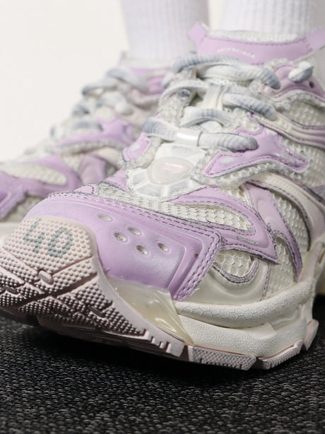 Balenciaga Nylon and mesh Runner 2 sneakers - Grey / Pink