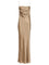 Saint Laurent Long Silk Satin Dress - Beige