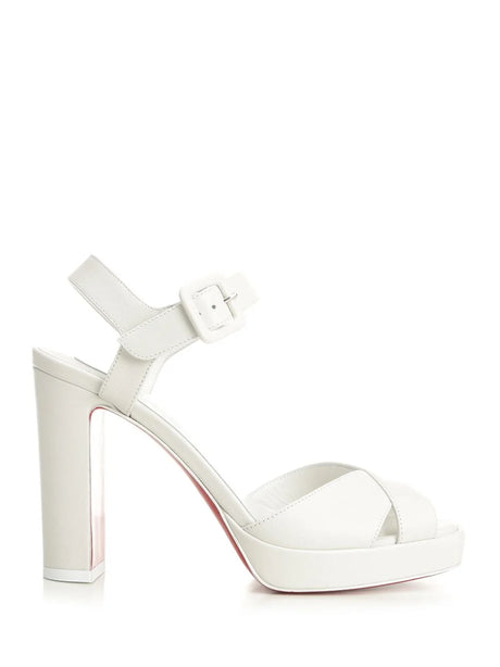 Christian Louboutin Cora 100 Sandal - White
