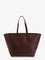 Brunello Cucinelli BC Duo hammered leather shoulder bag - Burgundy