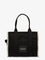 Marc Jacobs Traveler Tote canvas shopping bag with logo on the front - Black