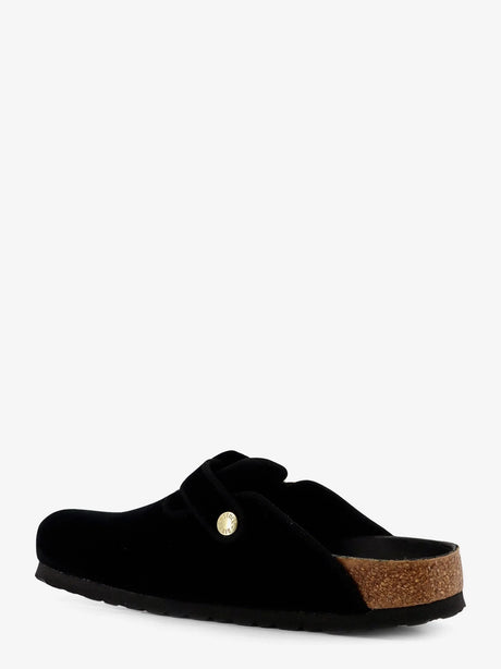 Birkenstock Boston Big Buckle Piping Rivet Logo mule - Black