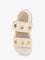 Pinko Fiona low leather sandals - Bianco