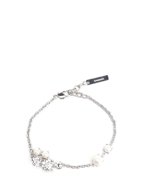 Givenchy Bracelet With Crystals And Pearls Bijoux - Silver