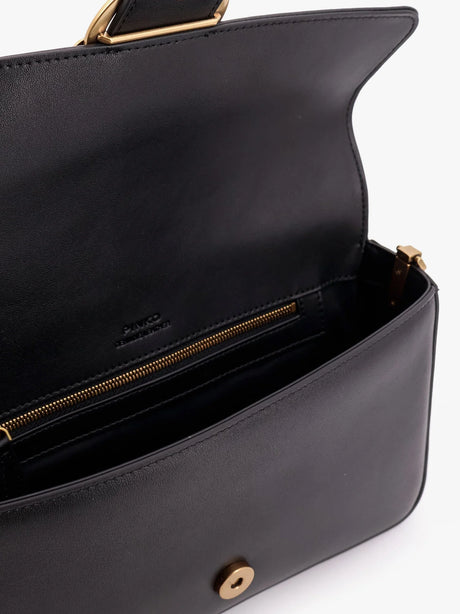Pinko Love One Classic leather shoulder bag - Nero