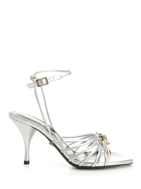 Versace Silver Leather Sandal