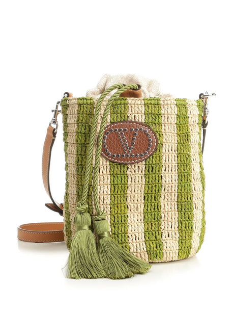 Valentino Garavani Small Bucket Bag - Green