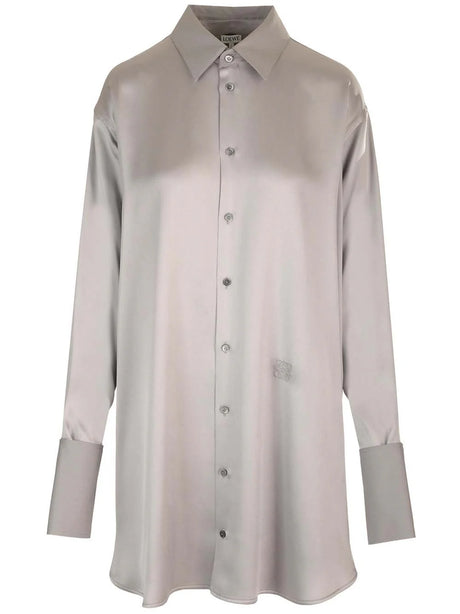 Loewe Unstructured Silk Chemisier - Grey