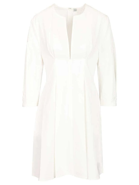 Toteme Dress With Balloon Sleeves - White
