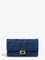 Fendi Wallet On Chain Baguette shoulder bag in denim-effect FF corduroy - Blu Abisso