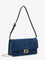 Fendi Wallet On Chain Baguette shoulder bag in denim-effect FF corduroy - Blu Abisso