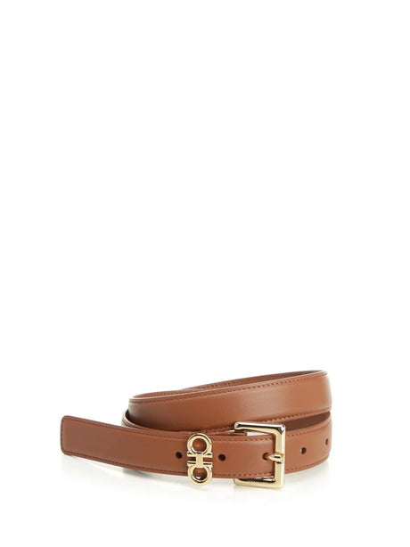 Ferragamo Classic Leather Belt - Brown