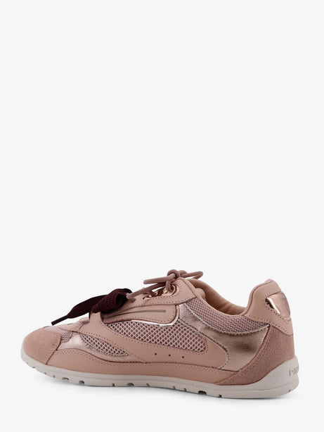 Pinko Yulia mesh sneakers with suede inserts - Rosa